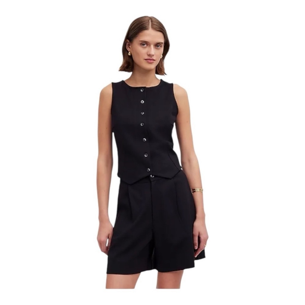 Madewell Cutaway Button-Front Vest